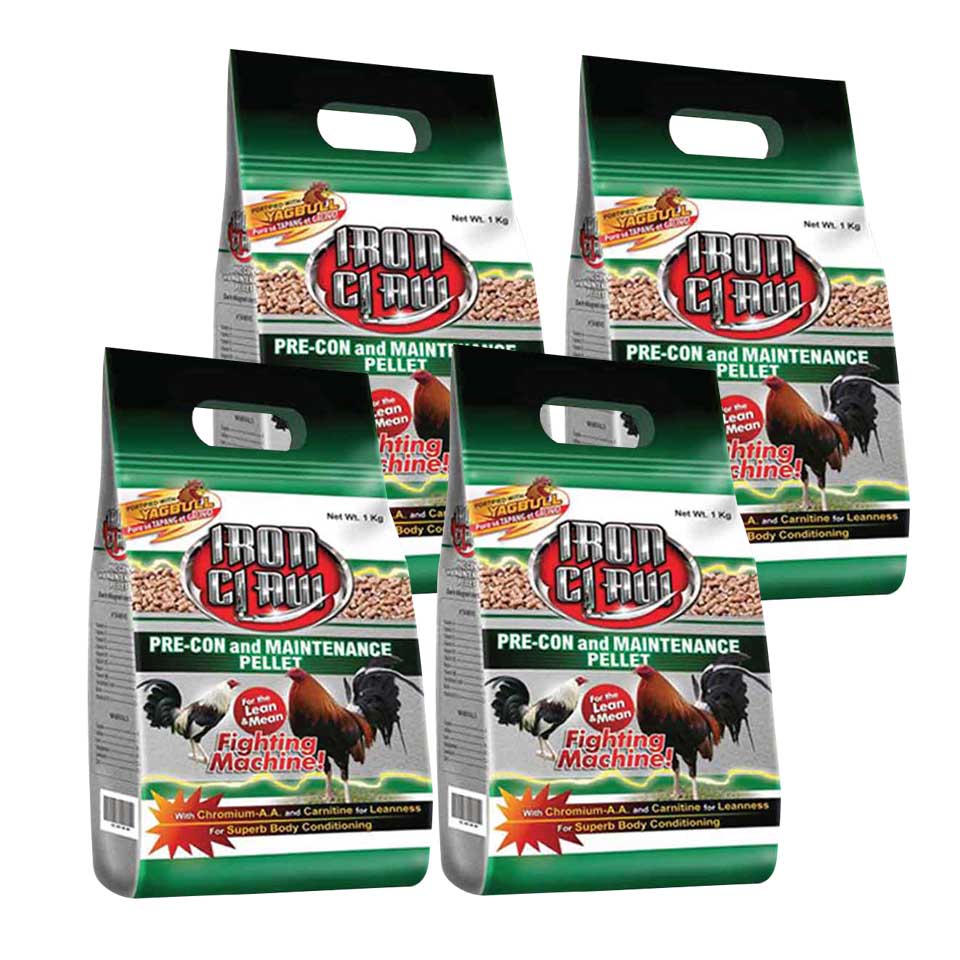 Iron Claw Pre-Con and Maintenance Pellet, 1kg 4pack