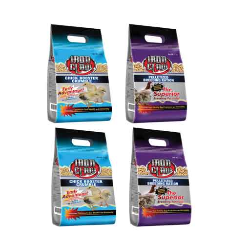 Iron Claw Chick Booster Crumble & Pelletized Breeding Ration